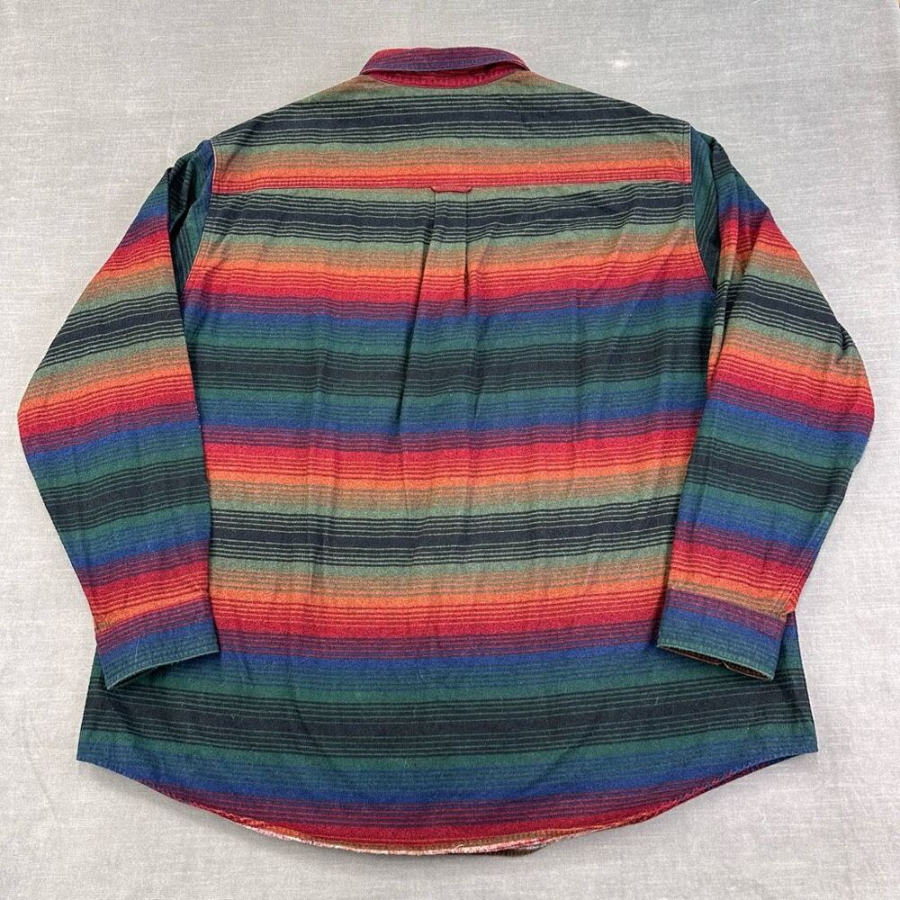Woolrich Shacket Mens XXL Serape John Rich & Bros Heavyweight Shirt Chamois VTG - Picture 3 of 9